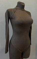 Nikcorp Ženski bodi z dolgimi rokavi, črn, velikost S | Udoben in eleganten bodi iz bombaža za vsakodnevno nošenje