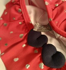 Nikcorp Dekliške kopalke hlačke rdeče-bele črte 122 cm | Udobne kopalne hlačke za plavanje in igro v vodi na plaži ali bazenu