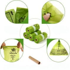 Nikcorp Ekološke biorazgradljive vrečke za pasje iztrebke 120 kosov | Močne in neprepustne z vonjem sivke | 23x32 cm