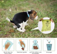 Nikcorp Ekološke biorazgradljive vrečke za pasje iztrebke 120 kosov | Močne in neprepustne z vonjem sivke | 23x32 cm