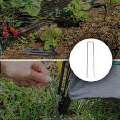 Nikcorp Pocinkana talna sidra 30 cm 4 mm, 20 kosov | Klini za pritrditev folije, ponjave, cevi in agrotekstilije na vrtu