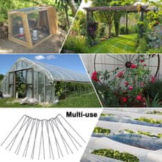 Nikcorp Pocinkana talna sidra 30 cm 4 mm, 20 kosov | Klini za pritrditev folije, ponjave, cevi in agrotekstilije na vrtu