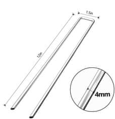 Nikcorp Pocinkana talna sidra 30 cm 4 mm, 20 kosov | Klini za pritrditev folije, ponjave, cevi in agrotekstilije na vrtu