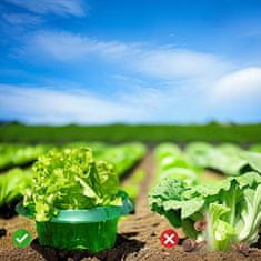 Nikcorp Ovratnice proti polžem 12 kosov, zaščitni obroči za rastline in zelenjavo, premer 24 cm, za večkratno uporabo