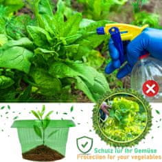 Nikcorp Ovratnice proti polžem 12 kosov, zaščitni obroči za rastline in zelenjavo, premer 24 cm, za večkratno uporabo