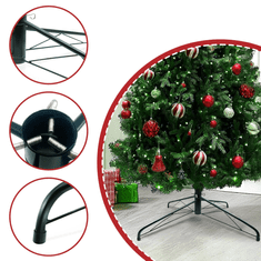 Nikcorp Stojalo za božično drevesce, kovinsko, zložljivo, 70 cm, premer 3,2 cm, za umetna drevesa