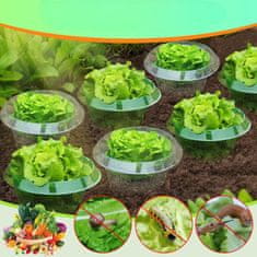 Nikcorp Komplet za zaščito rastlin pred polži 12x ovratnik 24cm in 12x vrečka | Mehanska pregrada za vrt brez kemikalij