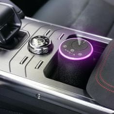 Nikcorp Prenosni brezžični difuzor za eterična olja 10ml | USB avto osvežilec zraka z baterijo in 7-barvno LED lučko