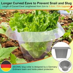 Nikcorp Komplet 20 ovratnikov in 20 mrež za zaščito rastlin pred polži in žuželkami, premer 24 cm, zaščita vrta in zelenjave