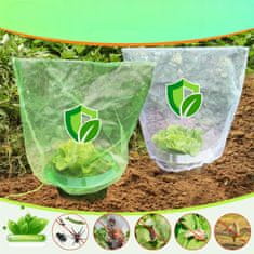 Nikcorp Komplet za zaščito rastlin pred polži 12x ovratnik 24cm in 12x vrečka | Mehanska pregrada za vrt brez kemikalij