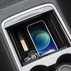 Nikcorp Organizator za sredinsko konzolo Tesla Model 3 (21-23) in Y (21-24), predal za naslon za roko, ABS plastika, črn