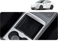 Nikcorp Organizator za sredinsko konzolo Tesla Model 3 (21-23) in Y (21-24), predal za naslon za roko, ABS plastika, črn