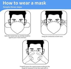 Nikcorp Zaščitne maske FFP2 majhne velikosti 20 kosov | 5-slojne zračne maske s CE certifikatom za otroke in odrasle