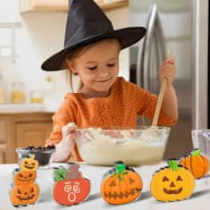 Nikcorp Komplet 9 modelčkov za piškote buča za noč čarovnic | Nerjaveče jeklo | Modelčki za peko in dekoracijo Halloween