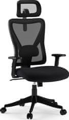 SENSE7 Pisarniški stol Tone Black, ergonomski, nastavljiv