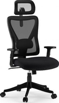 SENSE7 Pisarniški stol Tone Black, ergonomski, nastavljiv