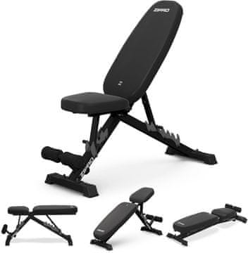 Zipro Nastavljiva vadbena klop Jacked, zložljiva