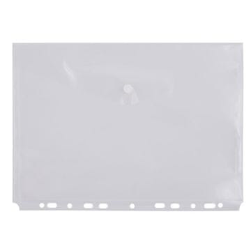 Leviatan Mapa kuverta z gumbom a4 s perforacijo levia - prozorna