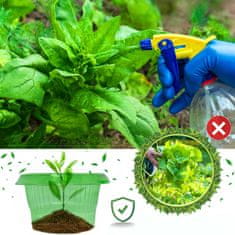 Nikcorp Zaščitni ovratnik proti polžem 20 kosov, premer 24 cm | Ekološka ograja za zaščito rastlin in zelenjave na vrtu