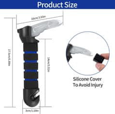 Nikcorp Večnamenski avtomobilski ročaj 3v1 za pomoč pri vstopanju, razbijač stekel in rezalnik pasov za starejše in invalide