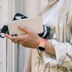 Nikcorp Komplet 4 nastavljivih najlonskih paščkov za Apple Watch SE/Ultra 38-42 mm, za zapestje 115-240 mm, večbarvni