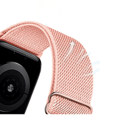 Nikcorp Komplet 4 nastavljivih najlonskih paščkov za Apple Watch SE/Ultra 38-42 mm, za zapestje 115-240 mm, večbarvni