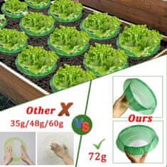 Nikcorp Ovratniki proti polžem 12 kosov | Mehanska zaščita rastlin za vrt | Ekološka pregrada pred polži brez kemikalij