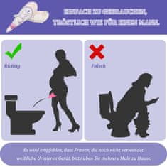 Nikcorp Ženski lijak za uriniranje stoje 50 kosov | Higienični pisoar za enkratno uporabo za potovanja, kampiranje in nosečnice