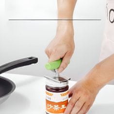 Nikcorp Nastavljiv odpirač za kozarce in steklenice iz nerjavečega jekla, ergonomski ročaj, za pokrovčke od 2,5 do 10,2 cm