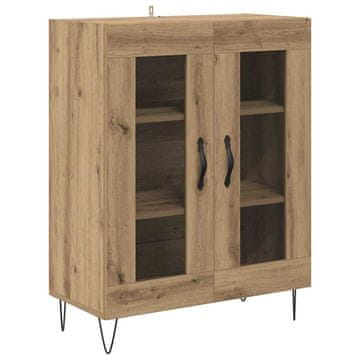 Vidaxl Strani šal Umetni hrast 69,5 x 34 x 90 cm Konstruiran les