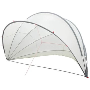 Vidaxl Paviljon za bazen Siva in oranžna 546 x 516 x 250 cm