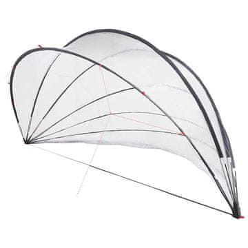 Vidaxl Paviljon za bazen Transparentno 592 x 590 x 275 cm PVC