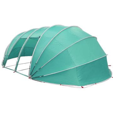 Vidaxl Bazenski šotor dome Zelena 640 x 432 x 205 cm