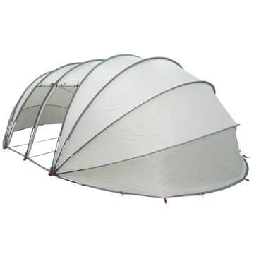 Vidaxl Bazenski šotor dome Siva 640 x 432 x 205 cm
