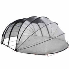 Vidaxl Bazenski šotor dome Transparentno 538 x 440 x 204 cm PVC