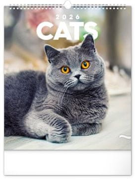 Stenski koledar Mačke 2026