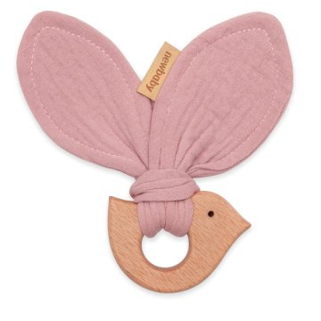 NEW BABY Dotik s ptico Bird roza