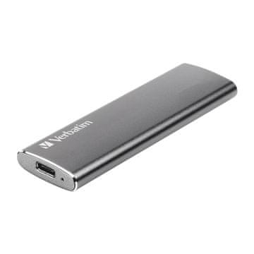 VERBATIM Vx500 SSD 2TB, USB-C,A, 3.2 Gen 2, vesoljsko siva aluminijasta oblika