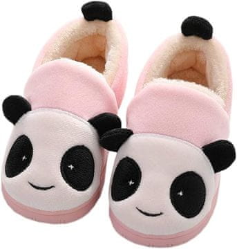 Nikcorp Topli otroški hišni copati roza barve z nedrsečim podplatom, pralni natikači za dekleta, velikost 38/39 EU