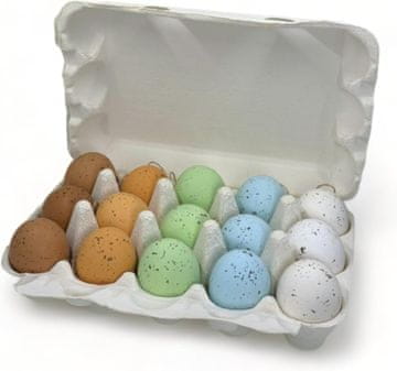 Nikcorp Velikonočna jajca za obešanje 15 kosov | Večbarvni set okraskov za veje | Praznična dekoracija za dom in aranžmaje