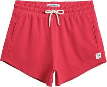 Nikcorp Ženske kratke hlače za šport in prosti čas rdeče | Udobna bombažna trenirka za fitnes in tek | Velikost L