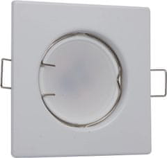 Nikcorp Komplet 3 vgradnih LED reflektorjev 3W, zatemnilni, stropna svetilka, 230V, 8x8 cm, bela barva, kot snopa 120°