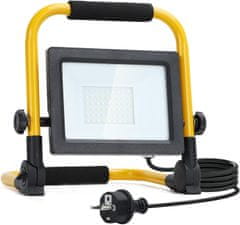 Nikcorp Prenosni LED reflektor 30W z vrtljivo glavo | 2740lm 6500K hladno bela svetloba | Delovna luč za delavnico in zunaj