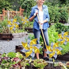 Nikcorp Komplet 6 odsevnih vetrnic za odganjanje ptic 52x24,5 cm | Strašilo za vrt, sadovnjak in balkon | Zaščita rastlin