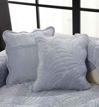 Nikcorp Vodoodporna prevleka za blazino 45x45 cm siva | Mehka plišasta tkanina, nedrseča podlaga, pralna v stroju