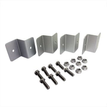 shumee Komplet 4 nosilcev za montažo sončnih panelov