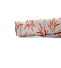 Nikcorp Vodoodporno platno za šivanje 160x200 cm, rdeči listi | Tkanina Oxford 600D za blazine, prevleke in vrtno pohištvo