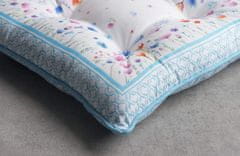 Nikcorp Komplet 2 sedežnih blazin 40x40 cm, bombažna prevleka z motivom rož in metuljev, pralno v pralnem stroju