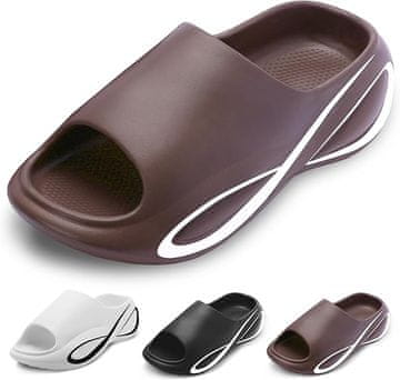 Nikcorp Unisex sandali iz EVA materiala za plažo in prosti čas, vodoodporni natikači z masažnim vložkom, rjavi, 40-41 EU