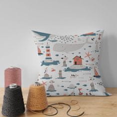 Nikcorp Vodoodporno oblazinjeno platno 160x200 cm z motivom morja, Oxford tkanina 600D za zunanjo in notranjo uporabo